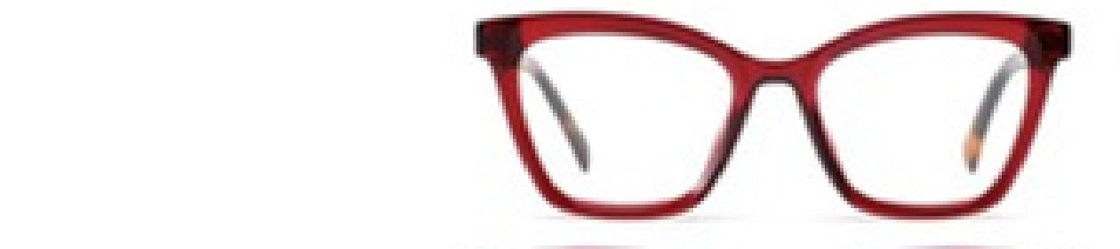 Hinton cat-eye acetate women's eyeglasses, front view