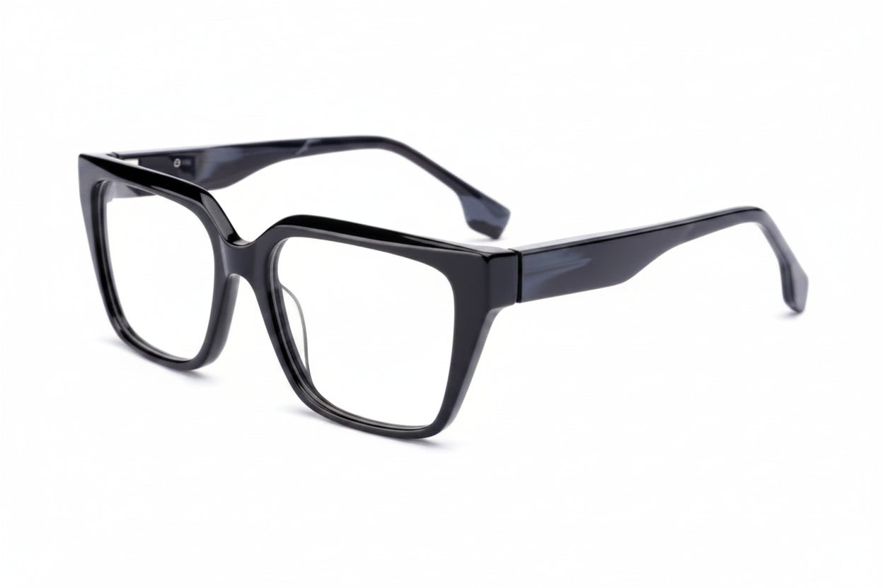 Lethbridge cat-eye acetate women's eyeglasses, front view