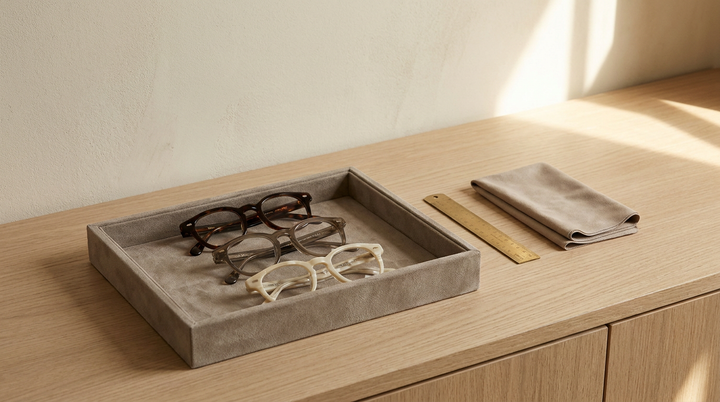 Dispensing counter frame tray