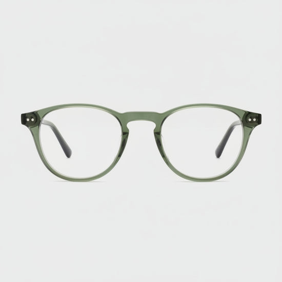 RTA2304 round acetate men's eyeglasses, front view