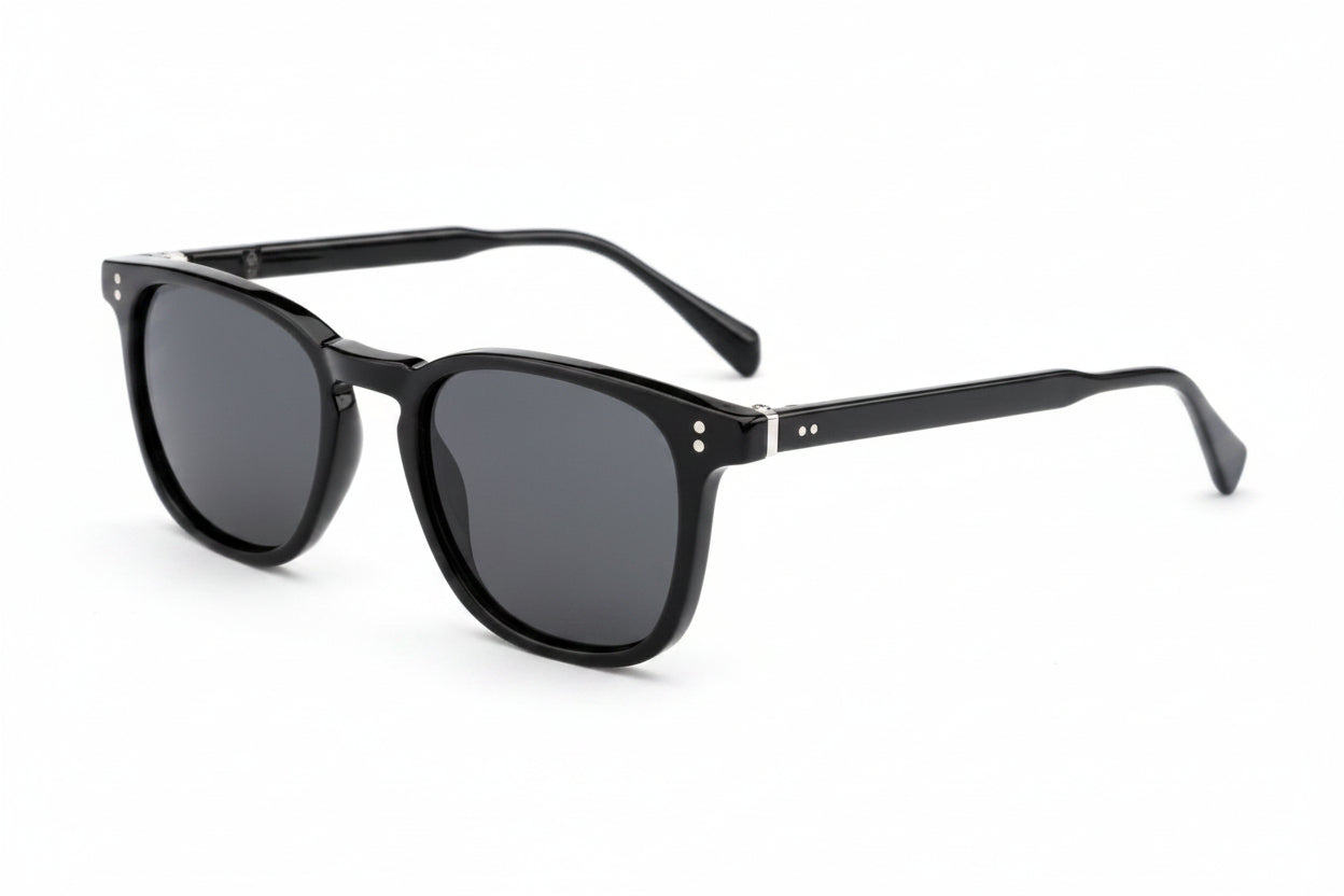 Jasper rectangle acetate unisex eyeglasses, front view
