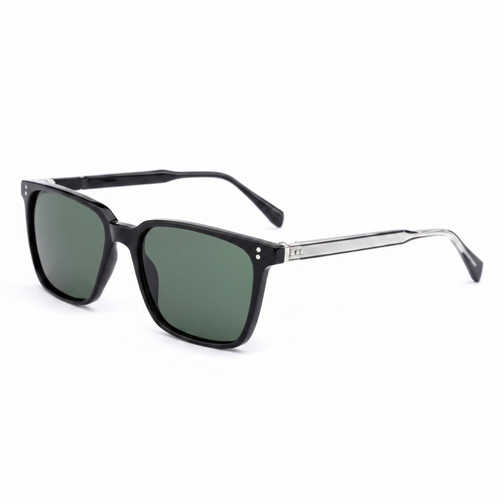 Drumheller rectangle acetate unisex eyeglasses, front view