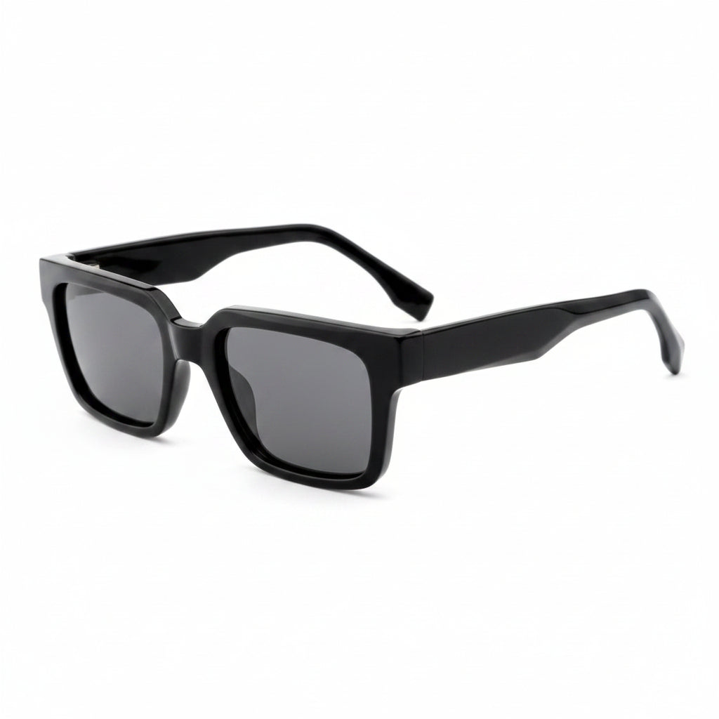 Crossfield rectangle acetate unisex eyeglasses, front view