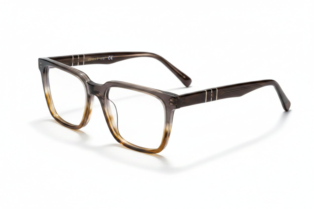 Blackfalds rectangle acetate unisex eyeglasses, front view
